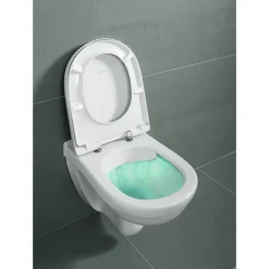 Wand-WC spülrandlos 'O.Novo' inklusive WC-Sitz weiß