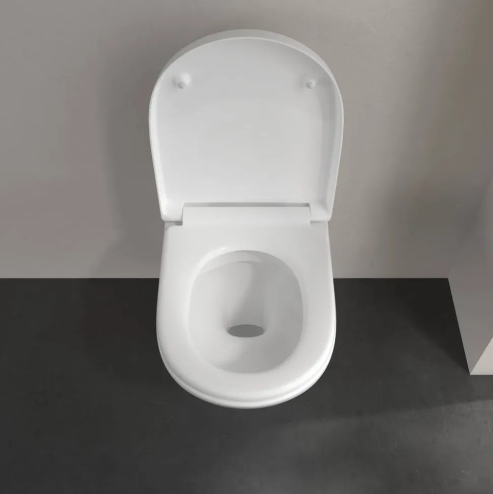 Wand-WC spülrandlos 'O.Novo' inklusive WC-Sitz weiß