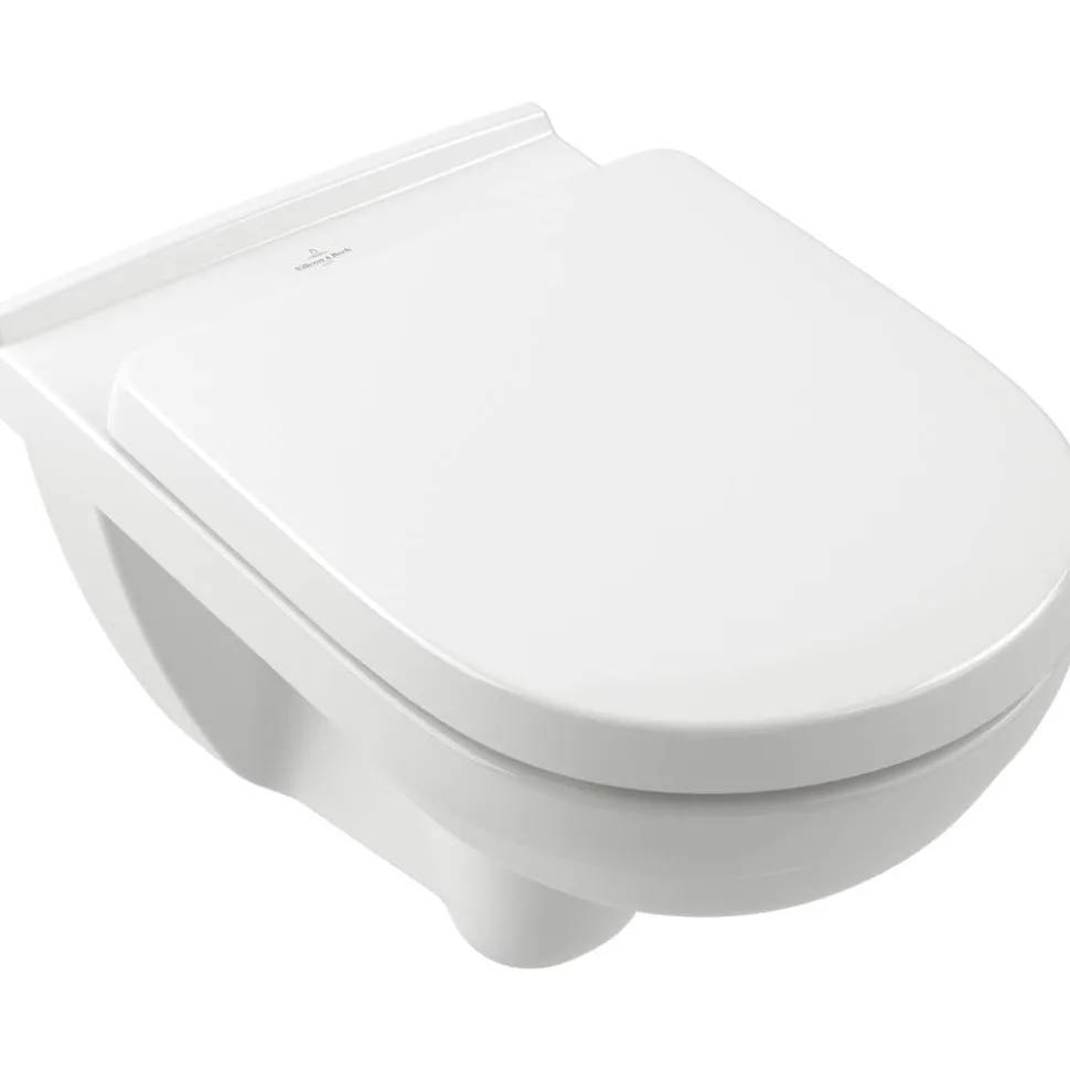 Wand-WC spülrandlos 'O.Novo' inklusive WC-Sitz weiß
