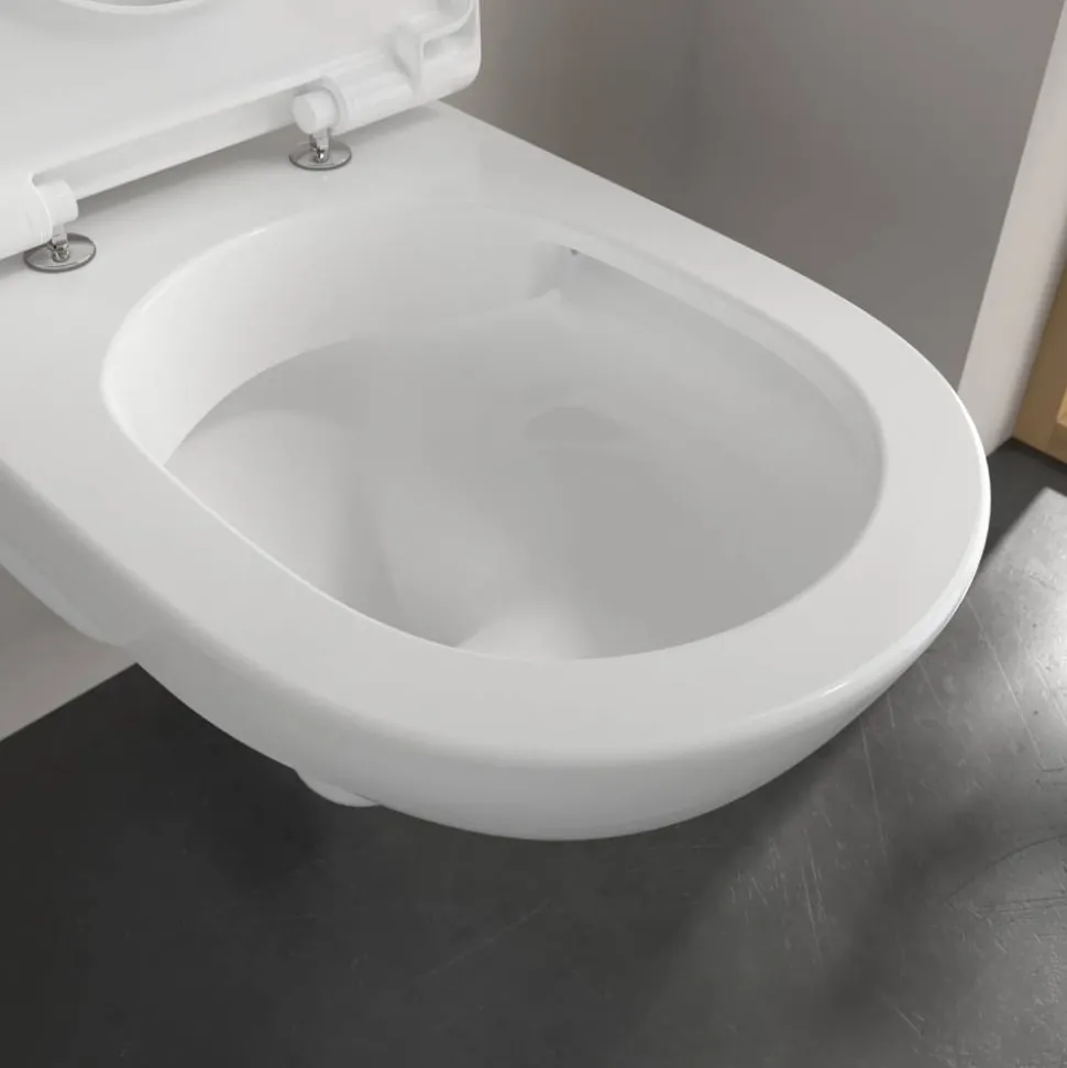 Wand-WC spülrandlos 'O.Novo' inklusive WC-Sitz weiß
