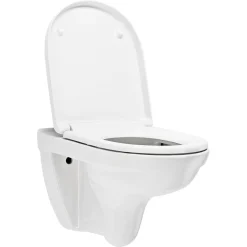 Wand-WC spülrandlos 'O.Novo' inklusive WC-Sitz weiß