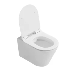 Wand-WC spülrandlos 'Porto' inklusive WC-Sitz weiß