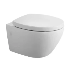 Wand-WC spülrandlos 'Rio' inklusive WC-Sitz weiß