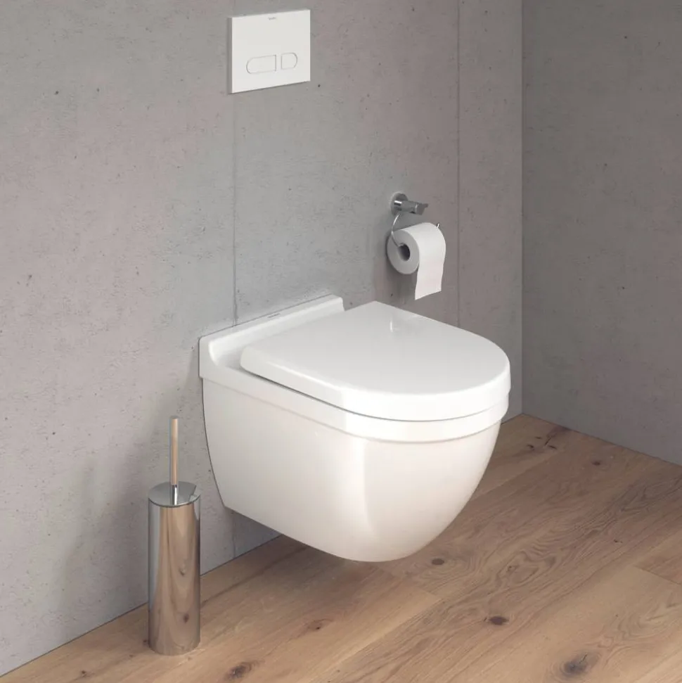 Wand-WC spülrandlos 'Starck 3' inklusive WC-Sitz weiß