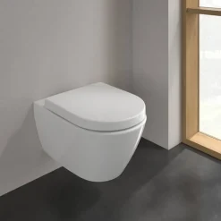 Wand-WC spülrandlos 'Subway 2.0' inklusive WC-Sitz weiß