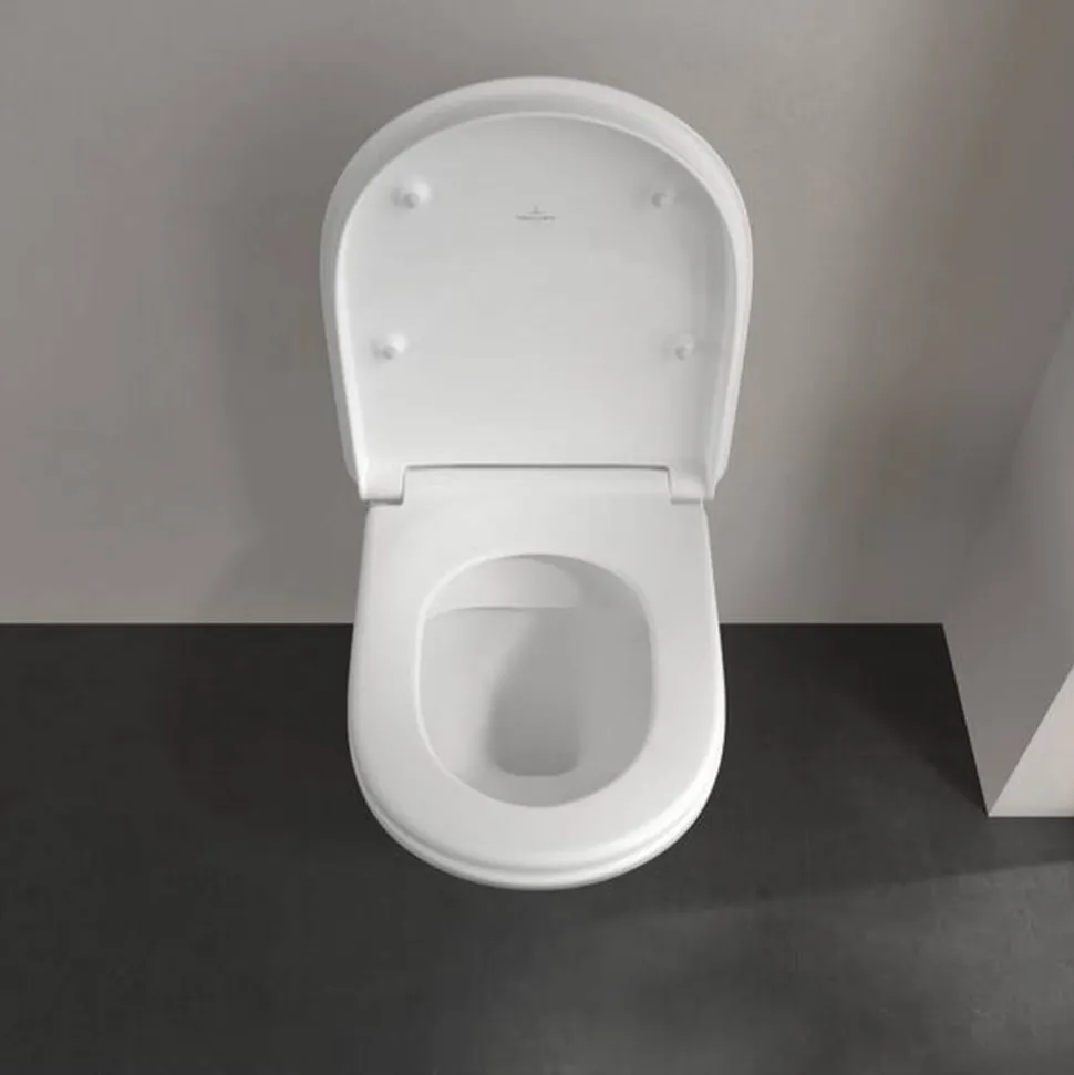 Wand-WC spülrandlos 'ViCare' inklusive WC-Sitz weiß