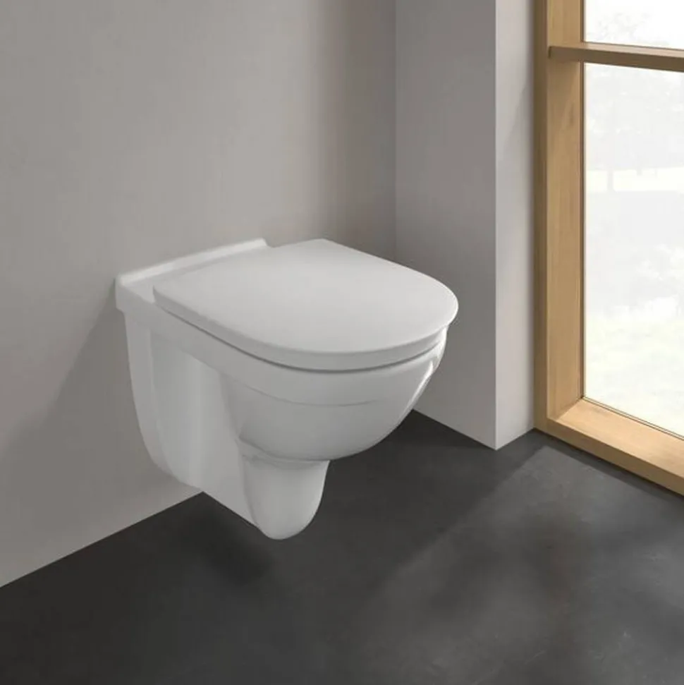 Wand-WC spülrandlos 'ViCare' inklusive WC-Sitz weiß