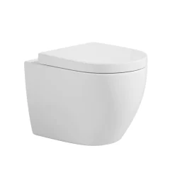 Wand-WC-Set 'Adonis 2.0' spülrandlos inklusive WC-Sitz weiß