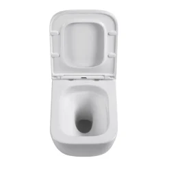 Wand-WC-Set 'Adonis Square' spülrandlos inklusive WC-Sitz weiß