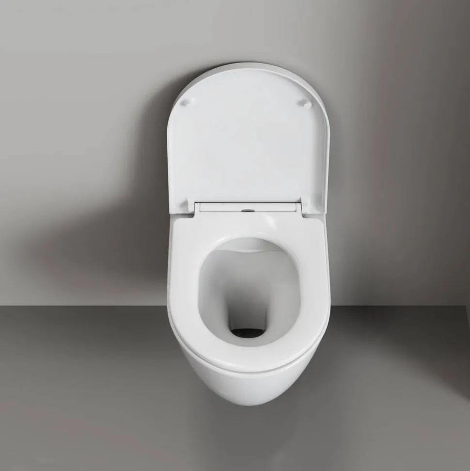 Wand-WC spülrandlos 'Cologne' inklusive WC-Sitz weiß