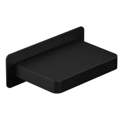 Wanneneinlauf schwarz matt, 11 cm Ausladung