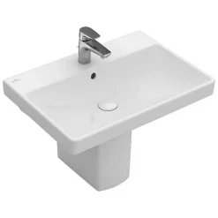 Waschbecken eckig 'Avento' weiß 60 x 15,5 x 47 cm