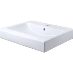 Waschbecken eckig 'iCon' weiß 60 x 15,5 x 48,5 cm