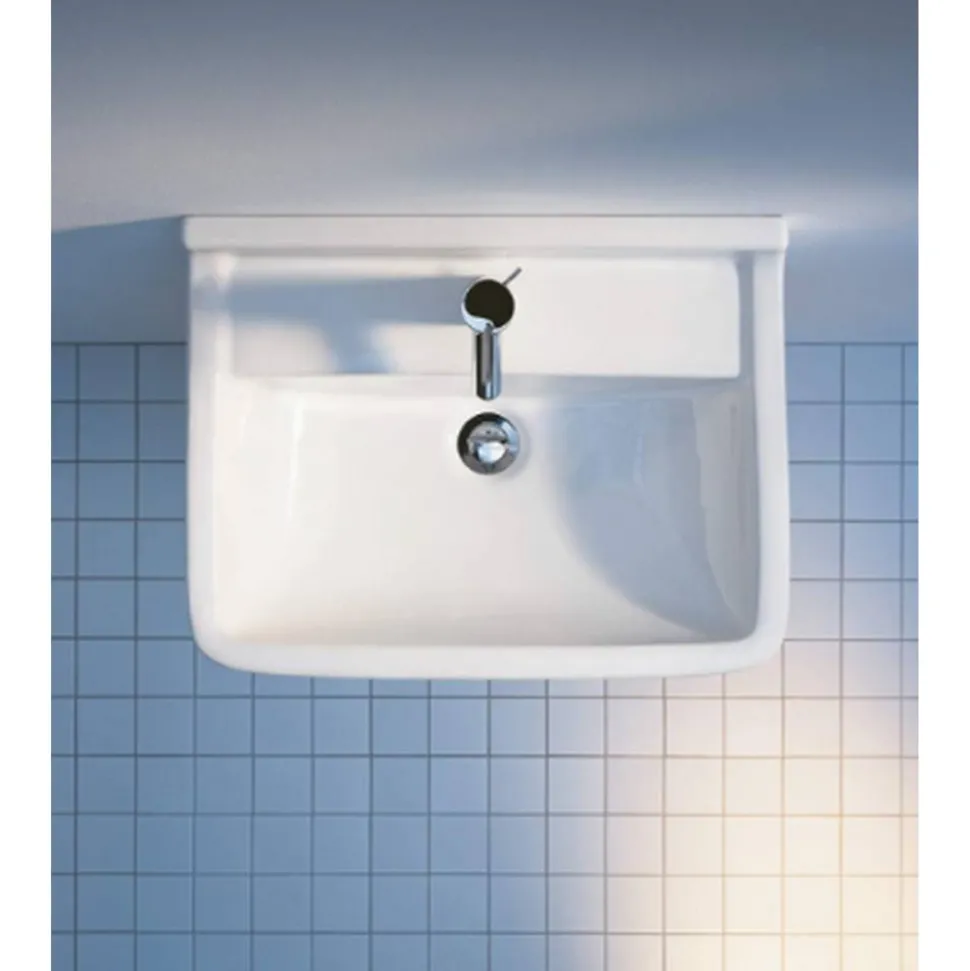Waschbecken eckig 'Starck 3' weiß 60 x 19 x 45 cm
