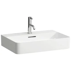 Waschbecken eckig 'VAL' weiß 60 x 15,5 x 42 cm