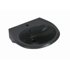 Waschbecken halbrund anthrazit 60 x 21 x 51,5 cm