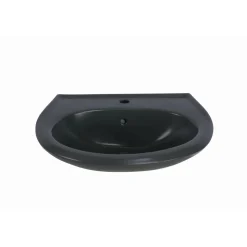 Waschbecken halbrund anthrazit 60 x 21 x 51,5 cm