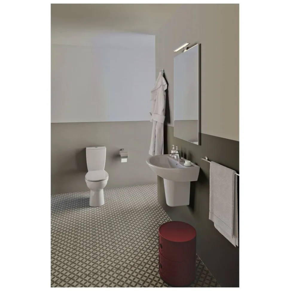 Waschbecken halbrund 'Eurovit' weiß 60 x 18,9 x 47 cm