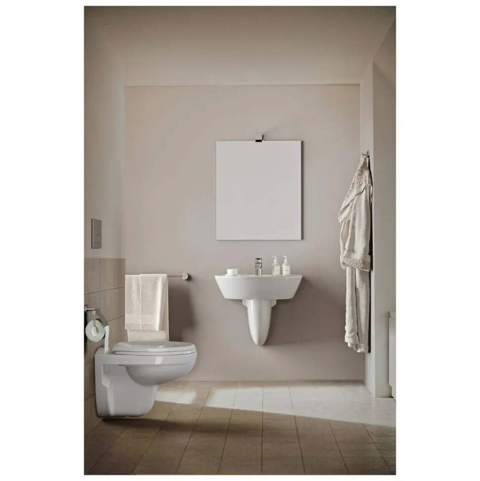 Waschbecken halbrund 'Eurovit' weiß 60 x 18,9 x 47 cm