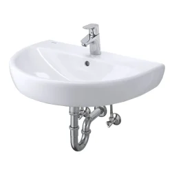 Waschbecken halbrund 'Evanto' weiß 60 x 52 x 48 cm