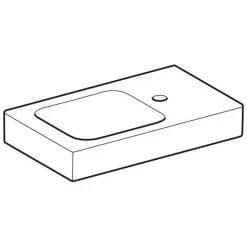 Waschbecken 'Icon XS' weiß 53 x 13,5 x 31 cm