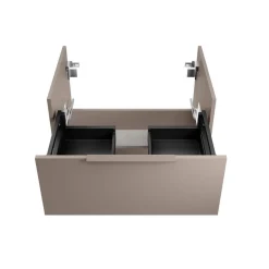 Waschbecken mit Unterschrank 'B.Paris' grau matt 70,5 x 49,8 x 46,5 cm