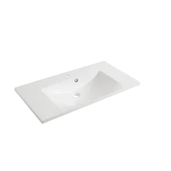Waschbecken mit Unterschrank 'B.Clever' braun 90 x 50,8 x 46 cm
