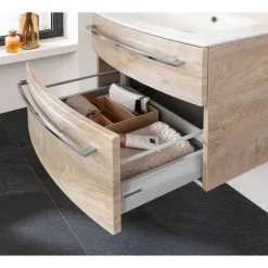 Waschbecken mit Unterschrank 'B.Style' braun 63,2 x 54,3 x 46 cm 2-teilig
