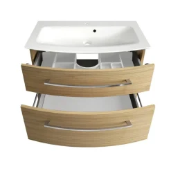 Waschbecken mit Unterschrank 'B.Style' braun 83,2 x 54,3 x 46 cm