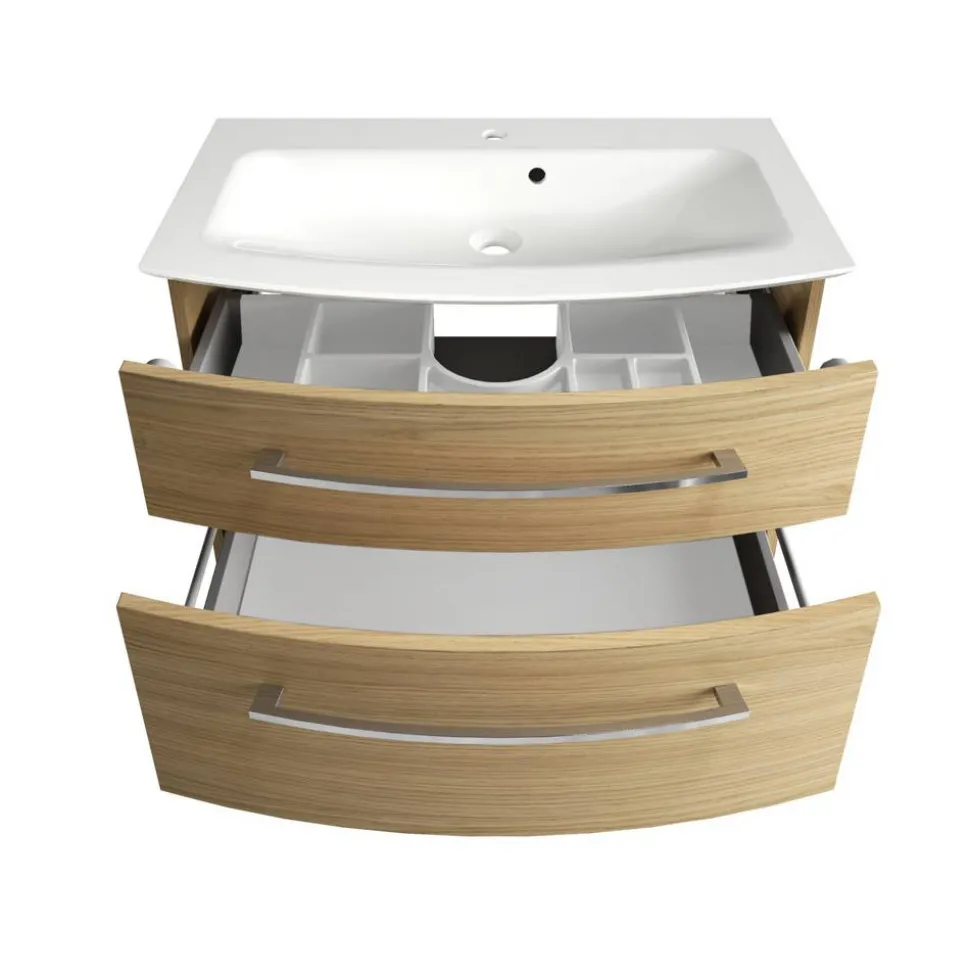 Waschbecken mit Unterschrank 'B.Style' braun 83,2 x 54,3 x 46 cm