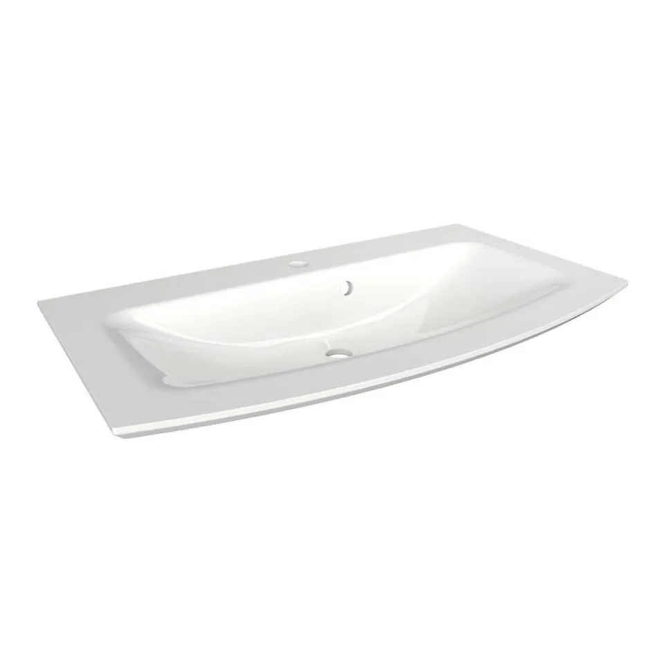 Waschbecken mit Unterschrank 'B.Style' braun 83,2 x 54,3 x 46 cm