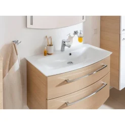 Waschbecken mit Unterschrank 'B.Style' braun 83,2 x 54,3 x 46 cm