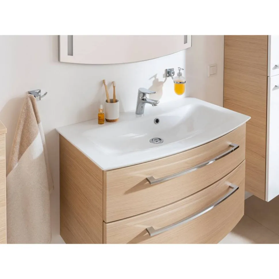 Waschbecken mit Unterschrank 'B.Style' braun 83,2 x 54,3 x 46 cm