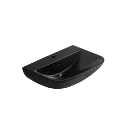 Waschbecken 'Rivo' schwarz 60 x 60 x 17 cm