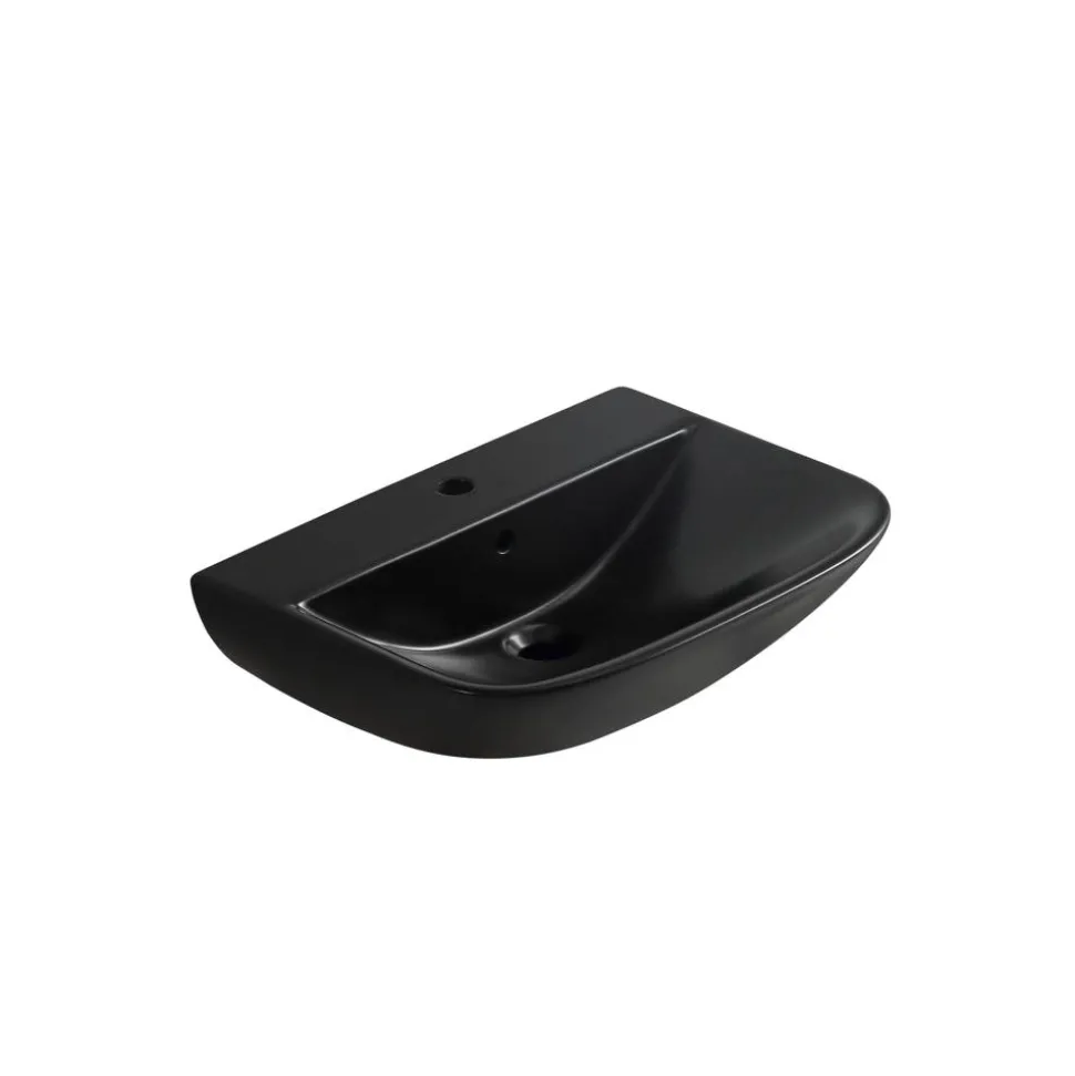 Waschbecken 'Rivo' schwarz 60 x 60 x 17 cm