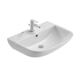 Waschbecken 'Rivo' weiß 60 x 17 x 45 cm