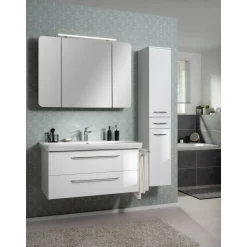 Waschbeckenunterschrank 'Milano' weiß 100 x 49,5 x 48 cm