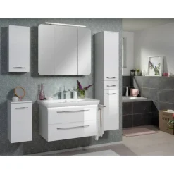 Waschbeckenunterschrank 'Milano' weiß 80 x 49,5 x 48 cm