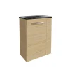Waschbeckenunterschrank 'SBC' braun matt 44 x 60 x 24,3 cm links