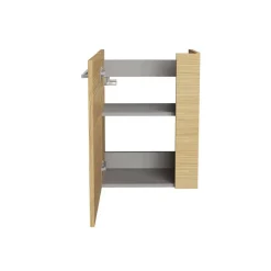 Waschbeckenunterschrank 'SBC' braun matt 44 x 60 x 24,3 cm links