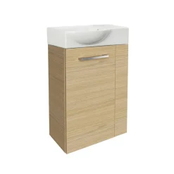 Waschbeckenunterschrank 'SBC' braun matt 44 x 60 x 24,3 cm links