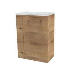 Waschbeckenunterschrank 'SBC' braun matt 44 x 60 x 24,3 cm rechts