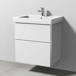 Waschbeckenunterschrank 'Subway 2.0' weiß 55 x 59,3 x 44,7 cm