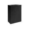 Waschbeckenunterschrank 'SBC' schwarz matt 44 x 60 x 24,3 cm links