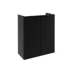Waschbeckenunterschrank 'SBC' schwarz matt 52 x 60 x 24 cm