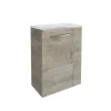 Waschbeckenunterschrank 'SBC' braun matt 44 x 60 x 24,3 cm links