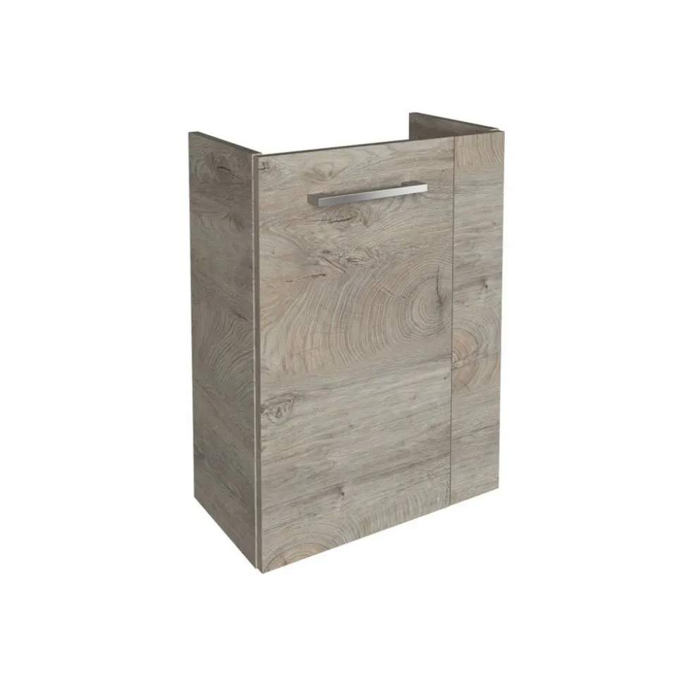 Waschbeckenunterschrank 'SBC' braun matt 44 x 60 x 24,3 cm links