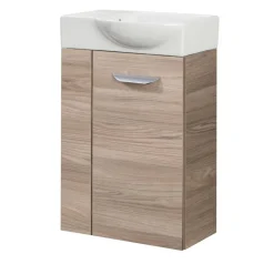 Waschbeckenunterschrank 'SBC' braun matt 44 x 60 x 24,3 cm rechts