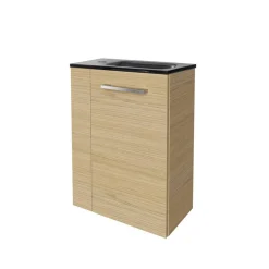 Waschbeckenunterschrank 'SBC' braun matt 44 x 60 x 24,3 cm rechts