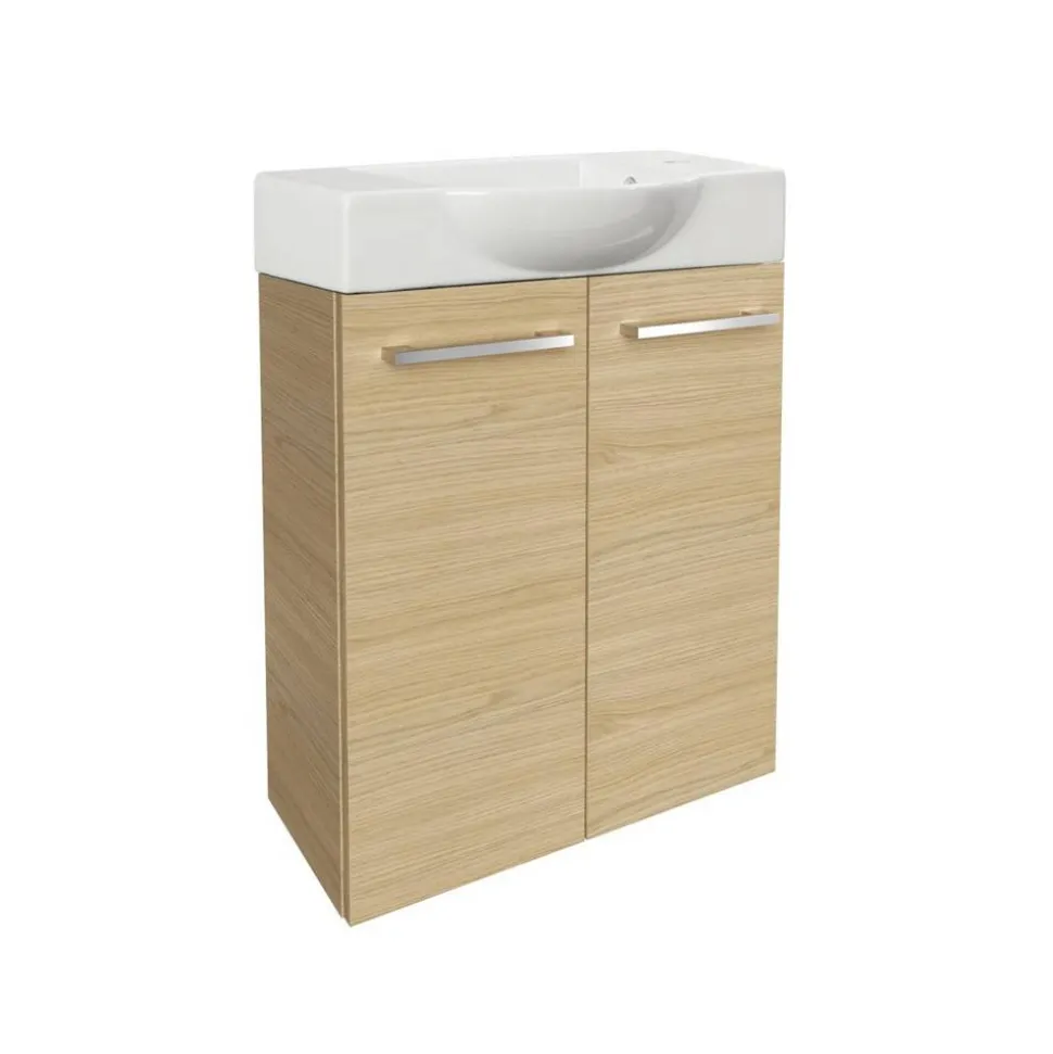 Waschbeckenunterschrank 'SBC' braun matt 52 x 60 x 24,3 cm